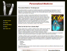 Tablet Screenshot of personalizedmedicine.com